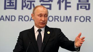 Vladimir Putin speaks in Beijing, China, 27 April 2019