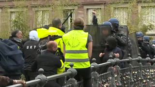 مواجهات بين الشرطة الفرنسية ومحتجي السترات الصفراء في ستراسبورغ