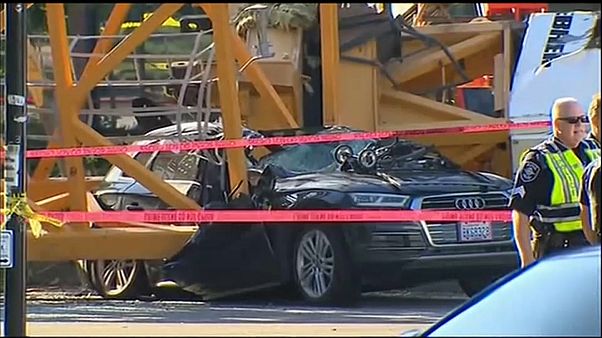 Seattle, crolla una gru: quattro morti Seattle, crolla una gru: quattro morti