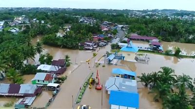 Inundações mortais em Sumatra