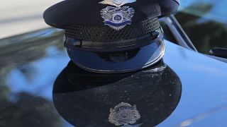 An LAPD officer's cap