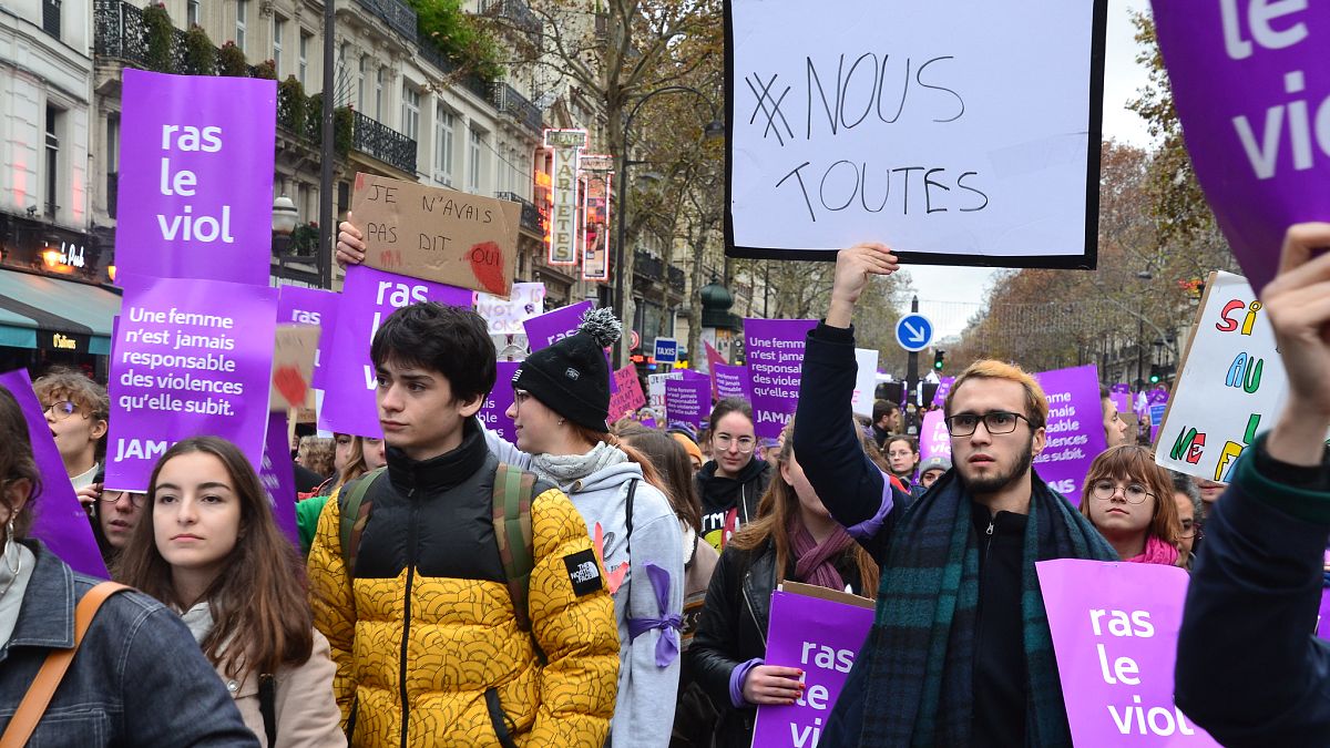 November 2018 demonstration against sexual violence in France.