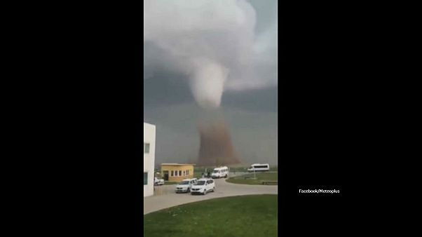Watch Powerful Tornado Touches Down In Romanian Countryside