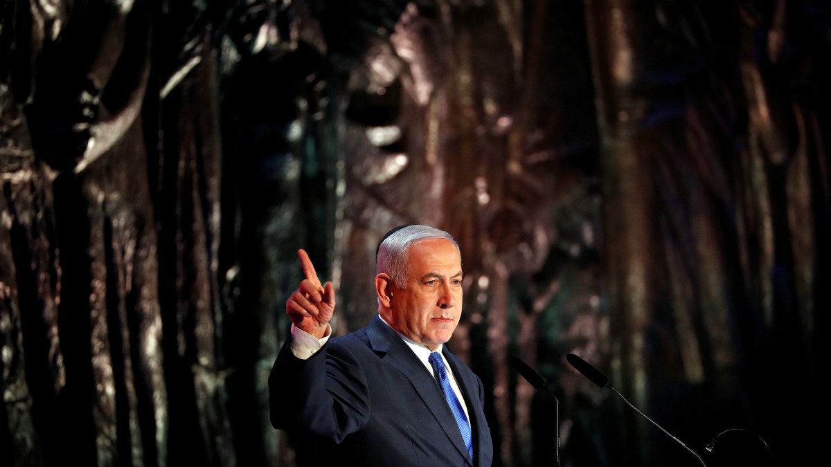 بنیامین نتانیاهو در مراسم بزرگداشت قربانیان هولوکاست