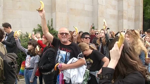 O protesto das bananas O protesto das bananas