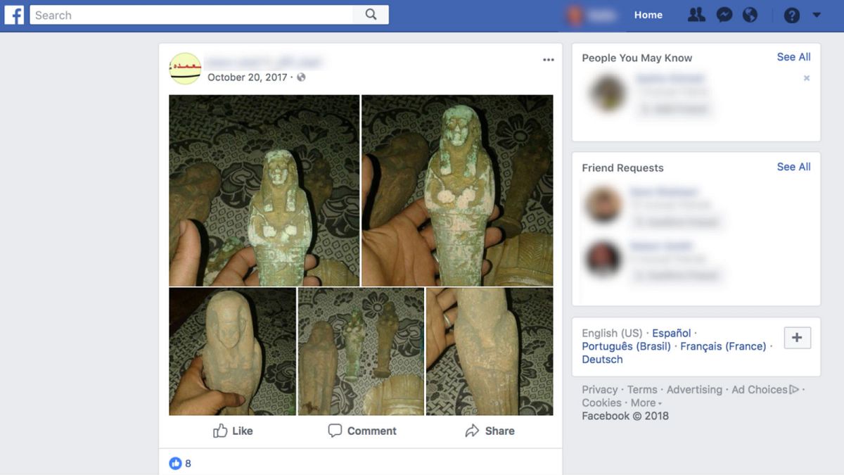 Revealed: Thousands of looted artefacts from Middle East sold in Europe via social media