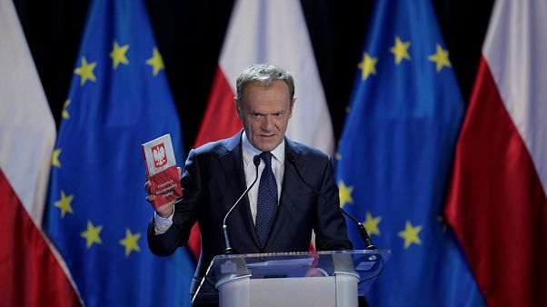 Donald Tusk gives a lecture at Warsaw University, May 3, 2019 Donald Tusk gives a lecture at Warsaw University, May 3, 2019