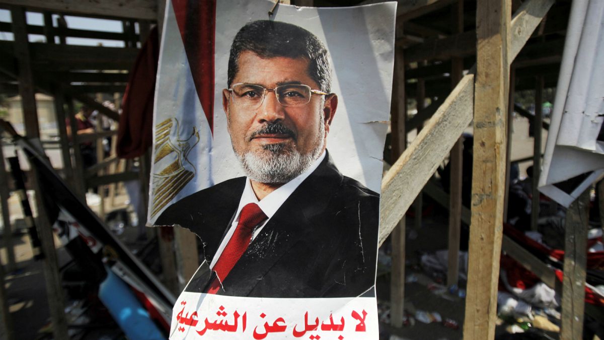 صورة للرئيس المصري السابق عضو جماعة الإخوان محمد مرسي