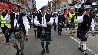 Independence march in Scotland