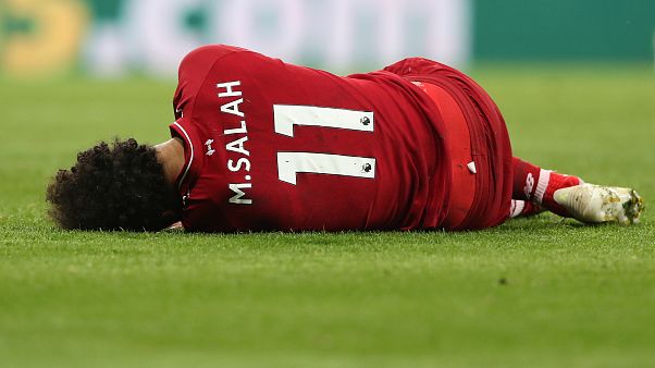 محمد صلاح بعد إصابته محمد صلاح بعد إصابته