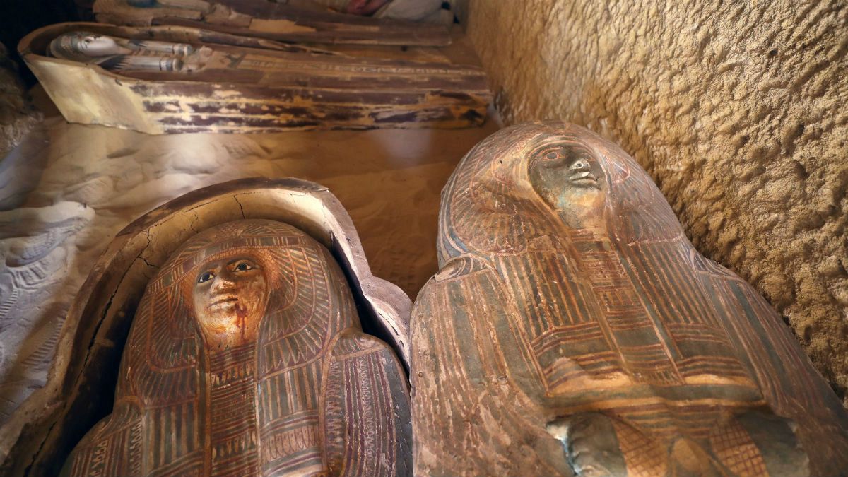 کشف دو مقبره ۴۵۰۰ ساله در مصر 