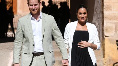The royal couple pictured on a visit to Morocco in February.
