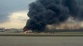 سانحه برای هواپیمای سوخوی روسیه در فرودگاه مسکو چگونه رقم خورد؟