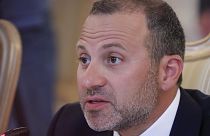 وزير الخارجية اللبناني جبران باسيل خلال اجتماع في موسكو