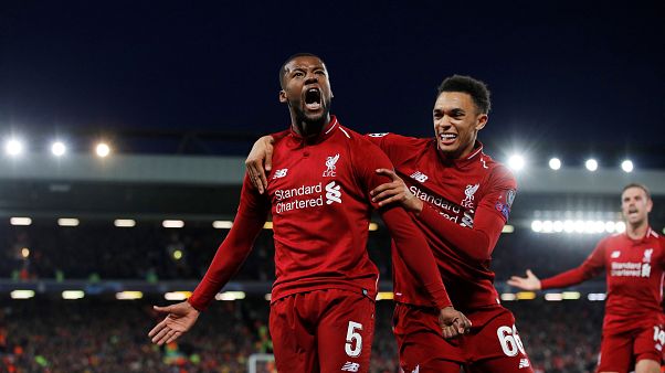 Liverpool Şampiyonlar Ligi yarı final ikinci maçında Barcelona'yı 4-0 yenerek finale yükseldi Liverpool Şampiyonlar Ligi yarı final ikinci maçında Barcelona'yı 4-0 yenerek finale yükseldi