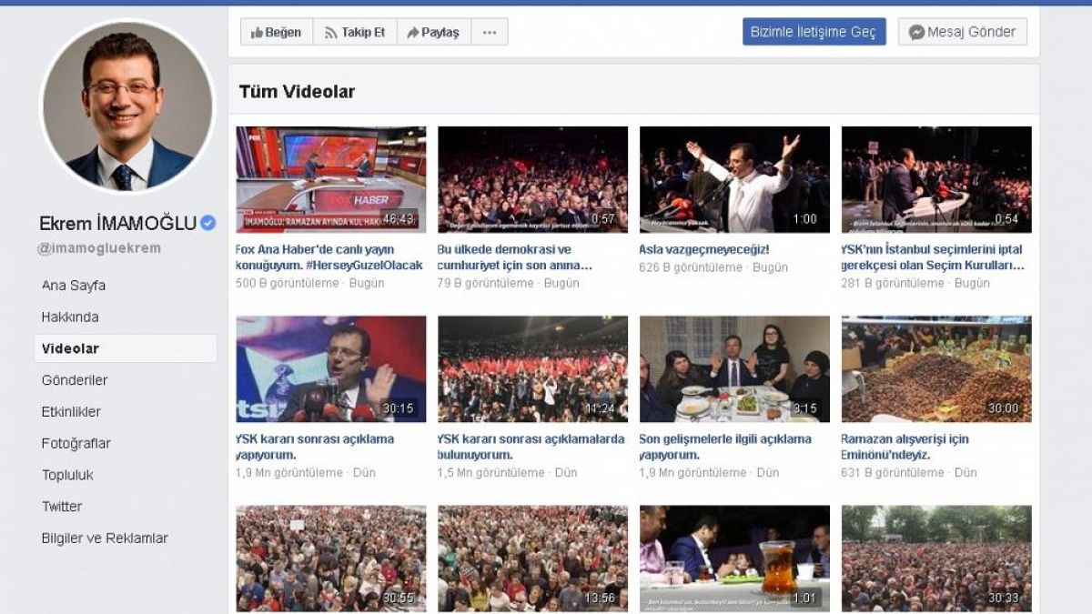 Turkish opposition parties dominate social media ahead of Istanbul election re-run