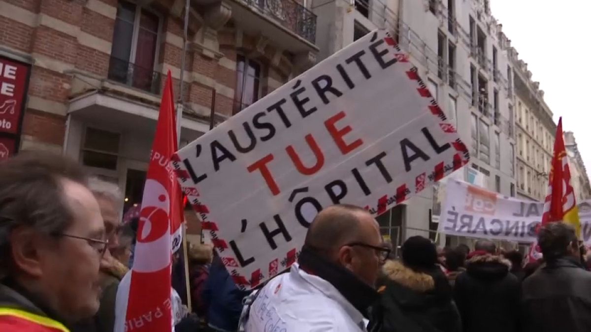 Cortège de la manifestation à Paris en mars 2018