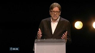 MEP Guy Verhofstadt joins UK Lib Dems on campaign trail as British press call him a 'slimeball'