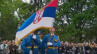 Watch: Serbia holds a military parade as a show of military might in a tense region