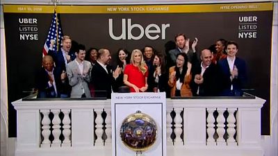 Estreno de Uber en la bolsa de Nueva York