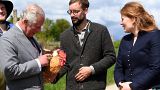 Prince Charles and Camilla visit organic farm during Germany visit