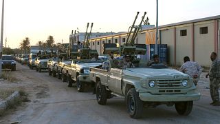مركبات عسكرية تابعة لقوات الحكومة الليبية المعترف بها دوليا 