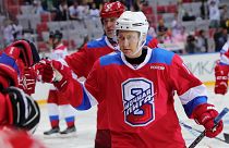 Russia's Putin scores eight goals in all-star hockey game