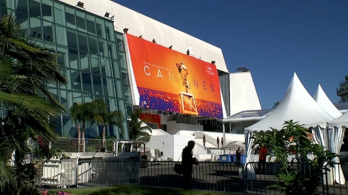Cannes Film Festival poster unfurled