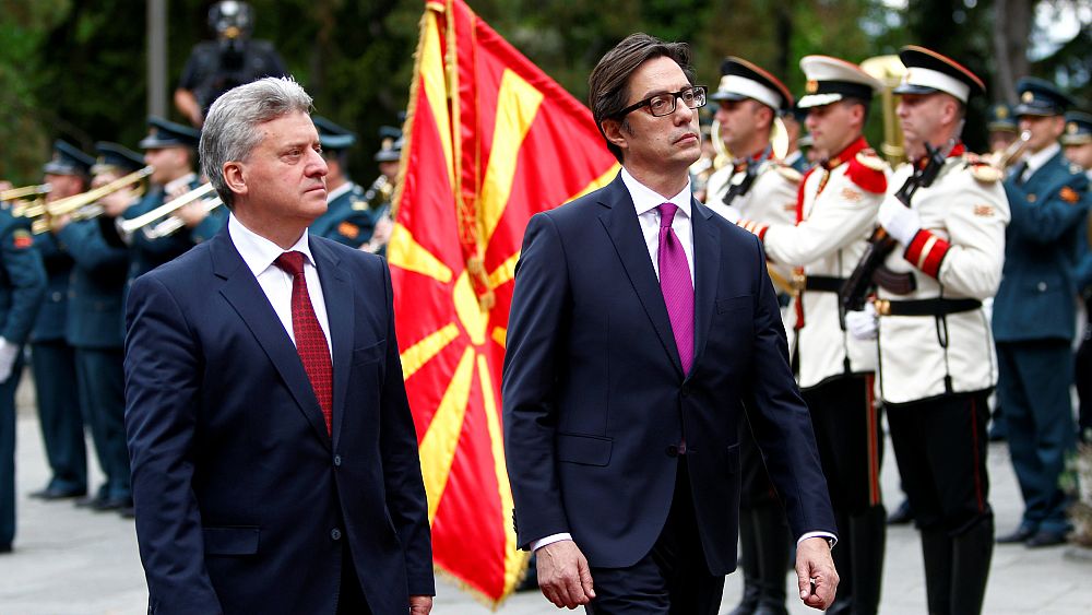 North Macedonia's new president Stevo Pendarovski takes office
