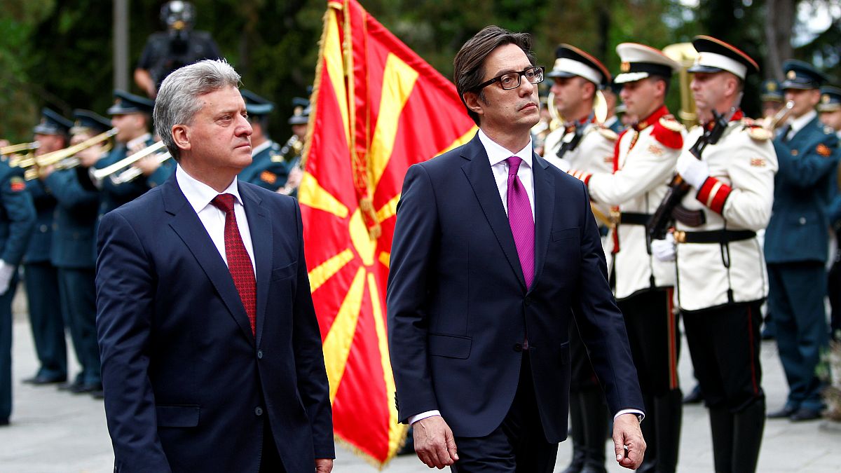 North Macedonia's new president Stevo Pendarovski takes office