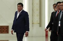 Le président Rodrigo Duterte lors d'un sommet franco-chinois en avril.