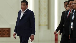 Le président Rodrigo Duterte lors d'un sommet franco-chinois en avril.