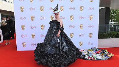 Daisy May Cooper in a bin bag dress, BAFTA TV awards May 2019
