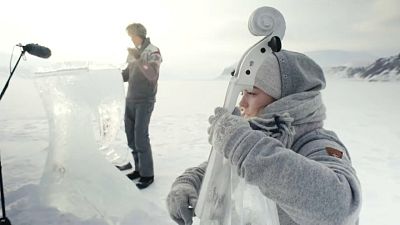 Norveçli müzisyenlerden buzdan enstrümanlarla okyanuslar için konser