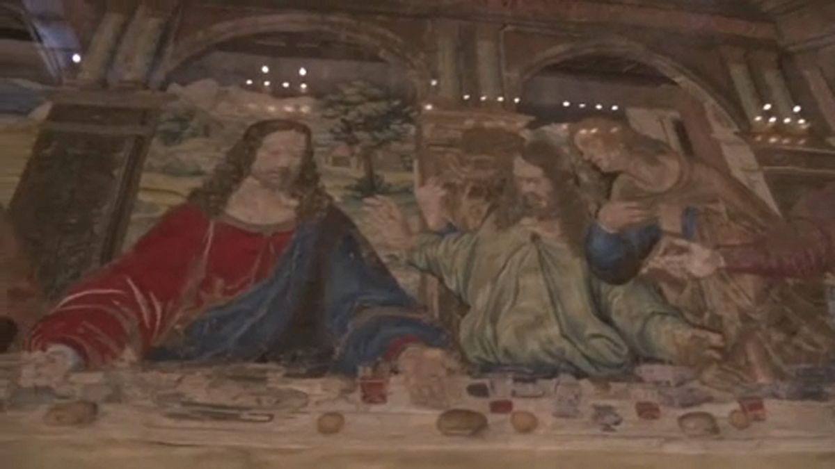 El fog tűnni Leonardo freskója, Az utolsó vacsora