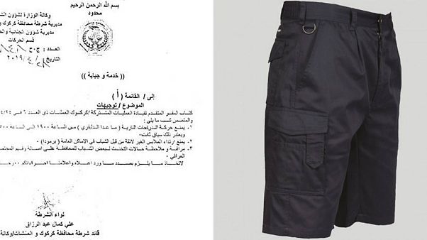 Kerkük'te kamuya açık alanda kısa pantolon giyen 20 kişi gözaltına alındı Kerkük'te kamuya açık alanda kısa pantolon giyen 20 kişi gözaltına alındı