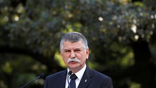 El presidente del Parlamento húngaro, Laszlo Kover.
