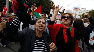 تونسيات تظاهرن في عيد يوم عيد العمال
