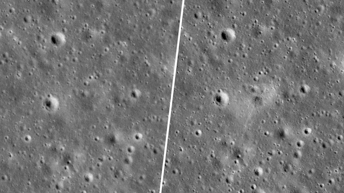 İsrail Uzay Aracı Beresheet'in çarptığı Ay yüzeyindeki hasar görüntülendi