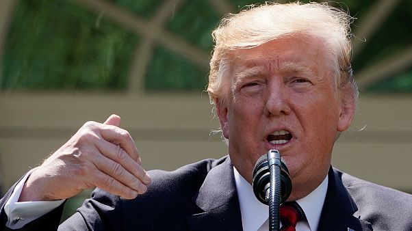 ترامب يتحدث في البيت الأبيض بواشنطن يوم الخميس ترامب يتحدث في البيت الأبيض بواشنطن يوم الخميس