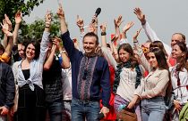 Ukraine parliament election: Rock star bids to be MP after comedian becomes president
