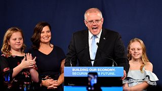 Il premier Morrison con la famiglia