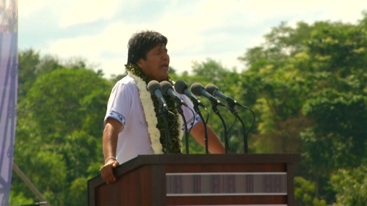 Evo Morales lanza su campaña para las presidenciales de octubre
