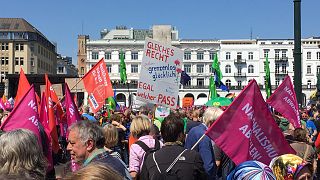 Thousands demonstrate in Europe ahead of European Parliamentary elections