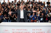 Alain Delon at a photocall in Cannes, France on May 19, 2019.