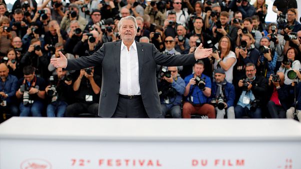 Alain Delon at a photocall in Cannes, France on May 19, 2019. Alain Delon at a photocall in Cannes, France on May 19, 2019.