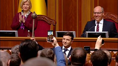 TV comedian Zelensky sworn in as President of Ukraine