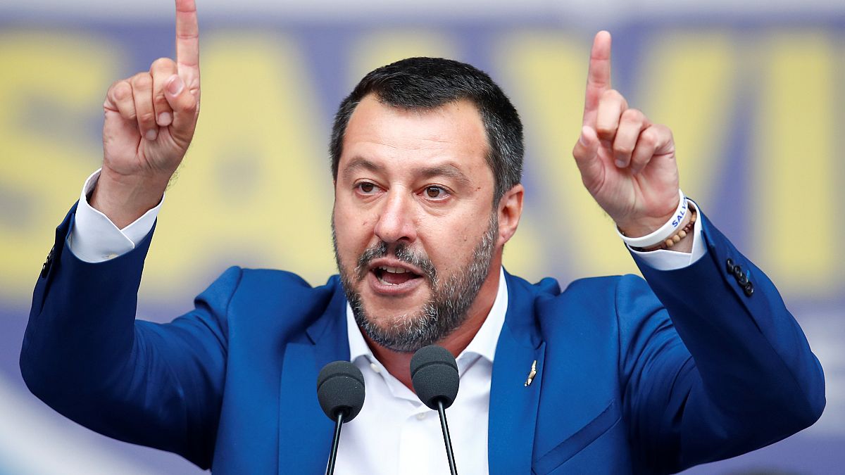 Italy's Deputy Prime Minister Matteo Salvini on May 18, 2019.
