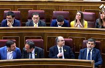 Spanish first as jailed Catalan leaders sworn in at parliament
