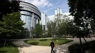 General view of the European Parliament in Brussels, Belgium